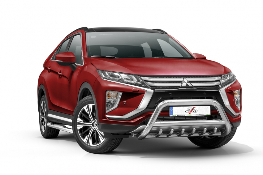 Frontschutzbügel Edelstahl mit Unterfahrschutz MMC Eclipse Cross GK0 70mm