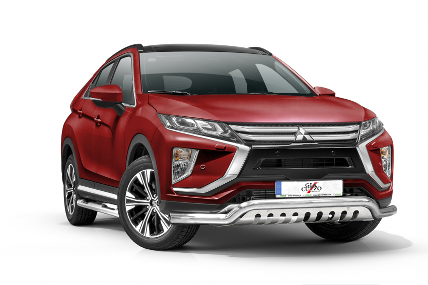 Frontschutzbügel Edelstahl Flach mit Unterfahrschutz MMC Eclipse Cross GK0 70mm