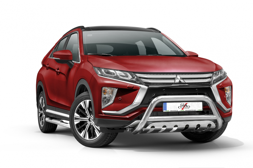 Frontschutzbügel Edelstahl mit Unterfahrschutz MMC Eclipse Cross GK0 70mm