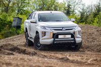 Frontschutzbügel Mitsubishi L200 70mm hoch schwarz-matt Frontschutzbügel Mitsubishi L200 70mm hoch schwarz-matt