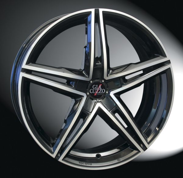 Sommerkomplettradsatz Diamond-Line Schwarz-Poliert