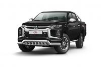 Frontschutzbügel Mitsubishi L200 70mm flach Edelstahl-Poliert Frontschutzbügel Mitsubishi L200 70mm flach Edelstahl-Poliert